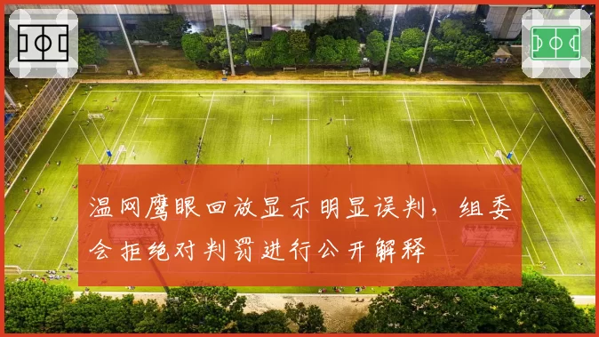 温网鹰眼回放显示明显误判，组委会拒绝对判罚进行公开解释